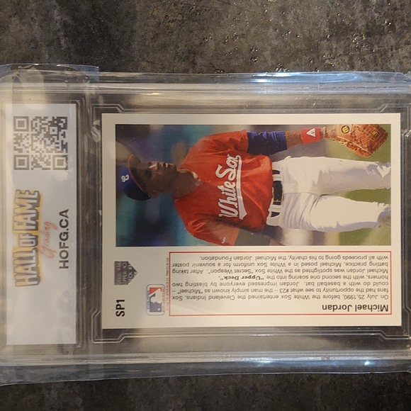 Upper Deck 91 #SP1 Michael Jordan, Graded 8 NM-MT - Picture 2 of 2
